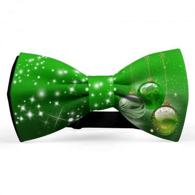 Papion Craciun model Green Christmas